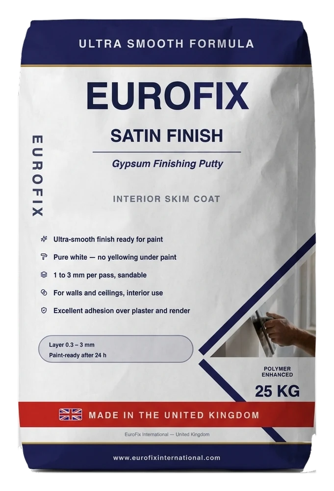 EuroFix Satin Finish — Gypsum Finishing Putty